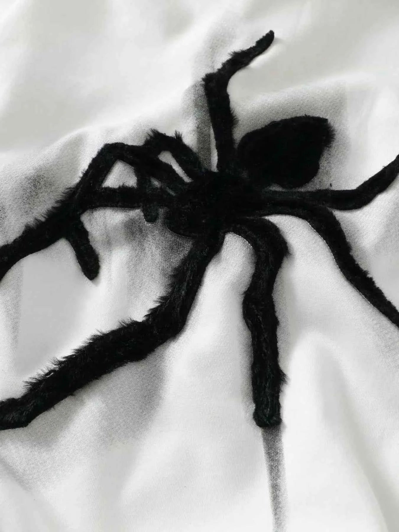 Men's Spider Graphic Oversized Hoodie with Side Button Details 80c5113677a04237b42c8feb32f1d5a4-Max-Origin