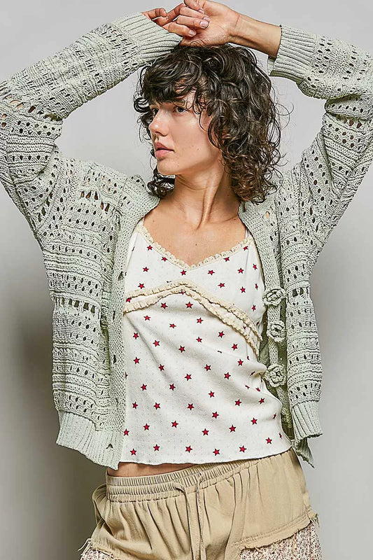 Open-Knit Floral Button Cardigan 80d4f575-6512-40d9-a149-a9b07e52b15a-Max-Origin