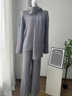 3-Piece Crew Neck Ribbed Sweater and Wide-Leg Pants Set with Scarf 80d794ff-52ec-46b5-a868-e9922bd21a2b-Max-Origin