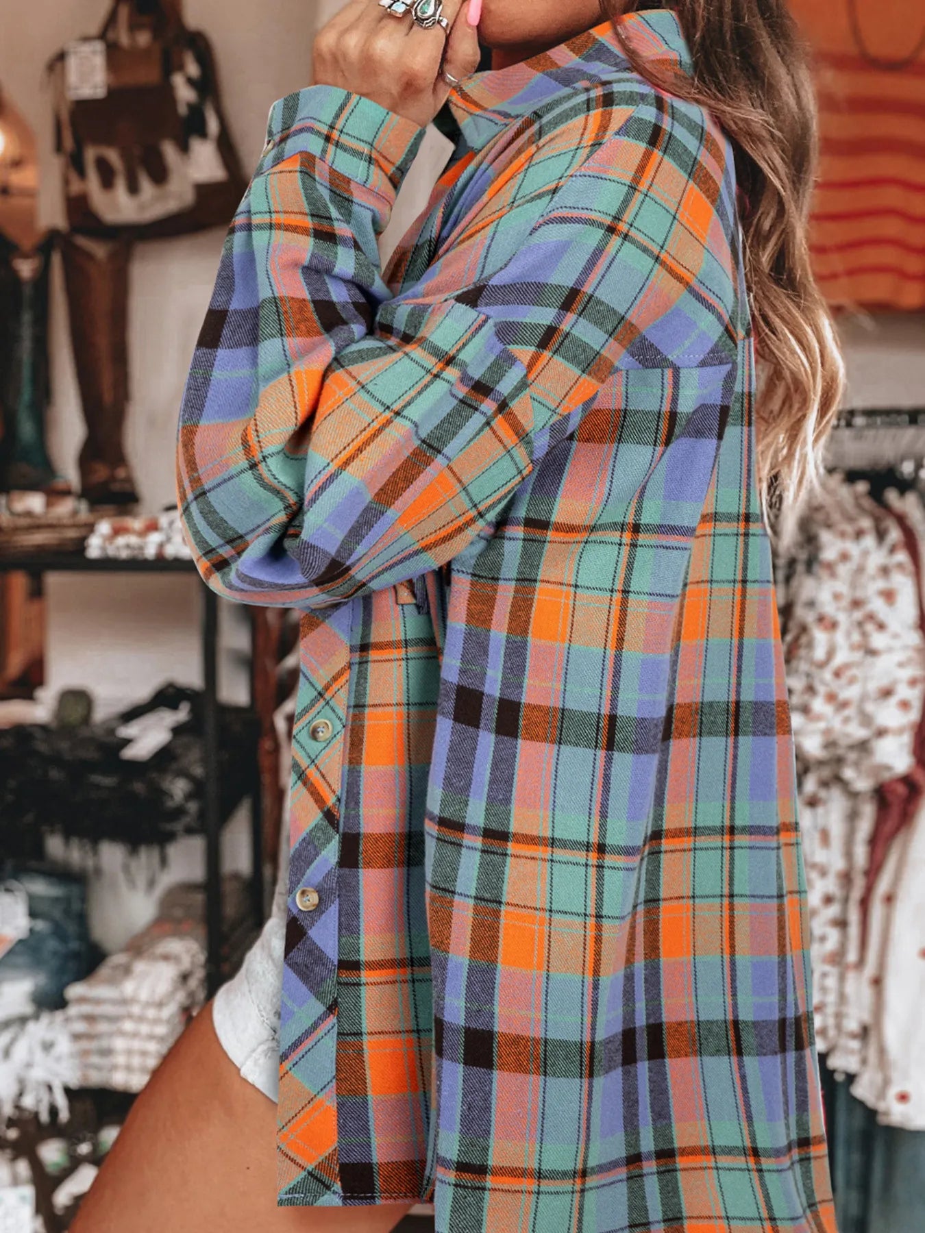 Plaid Button Up Long Sleeve Shirt 80d7dc51ede04189a0fd15abfb5f25f1-Max-Origin