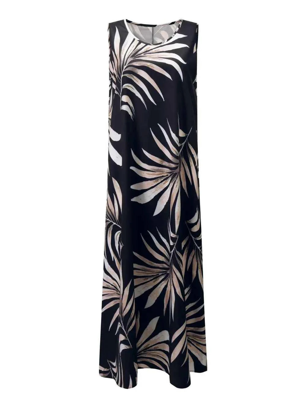 Printed Round Neck Mini Tank Dress 80dbf814-6cfa-4a4c-adb8-844a03b2c7ed-Max