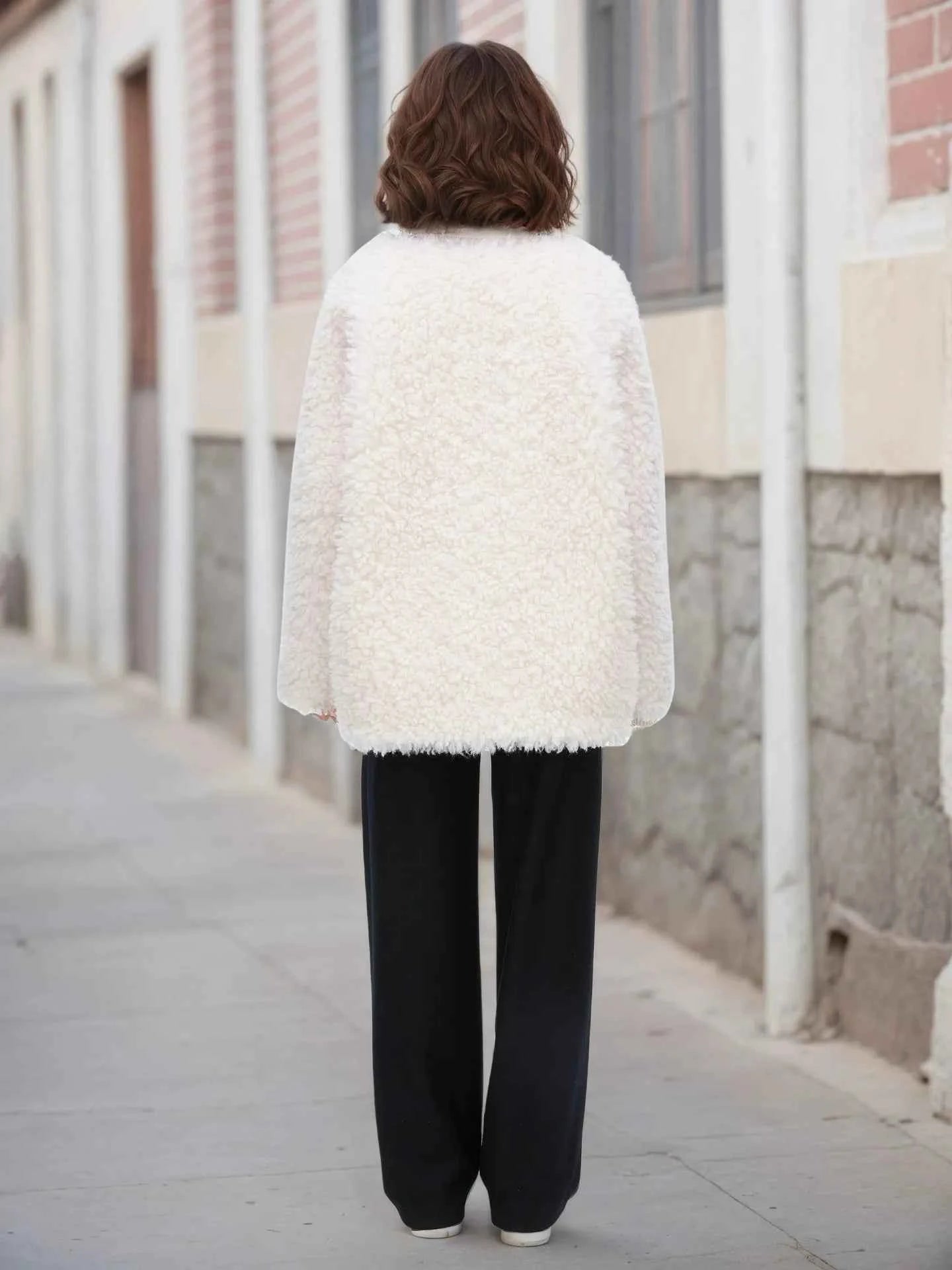 Fleece Button Up Long Sleeve Outerwear 80de12267c904ceb9b8224a7ce91de73-Max-Origin