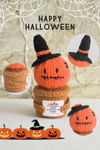 Carrot Cute Halloween Crochet Pumpkin Potted Doll Decor 8104b22c6b1390bf