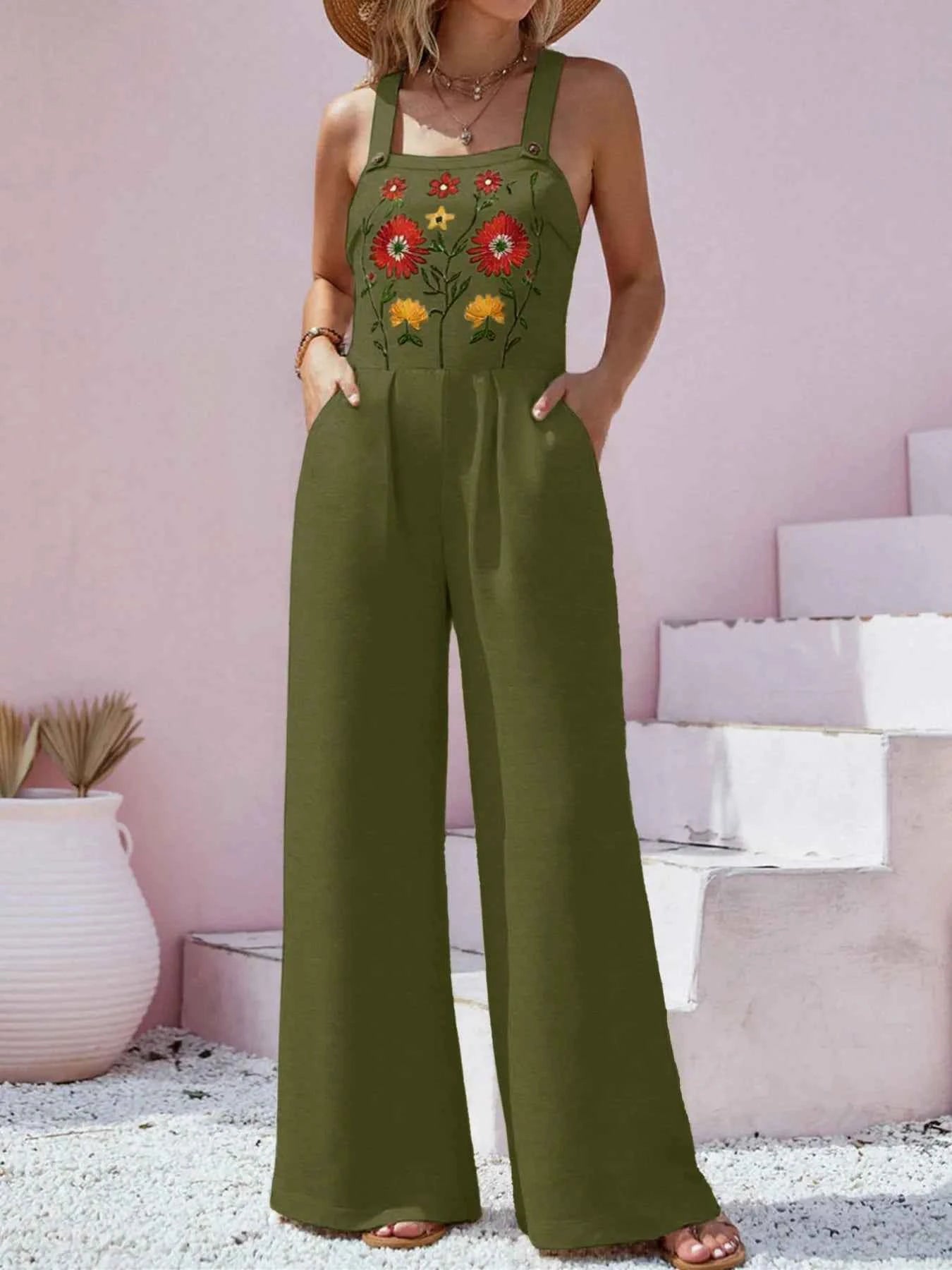 Floral Embroidered Wide Leg Jumpsuit 810e8948-9f62-4b97-9067-9a7064302969-Max-Origin