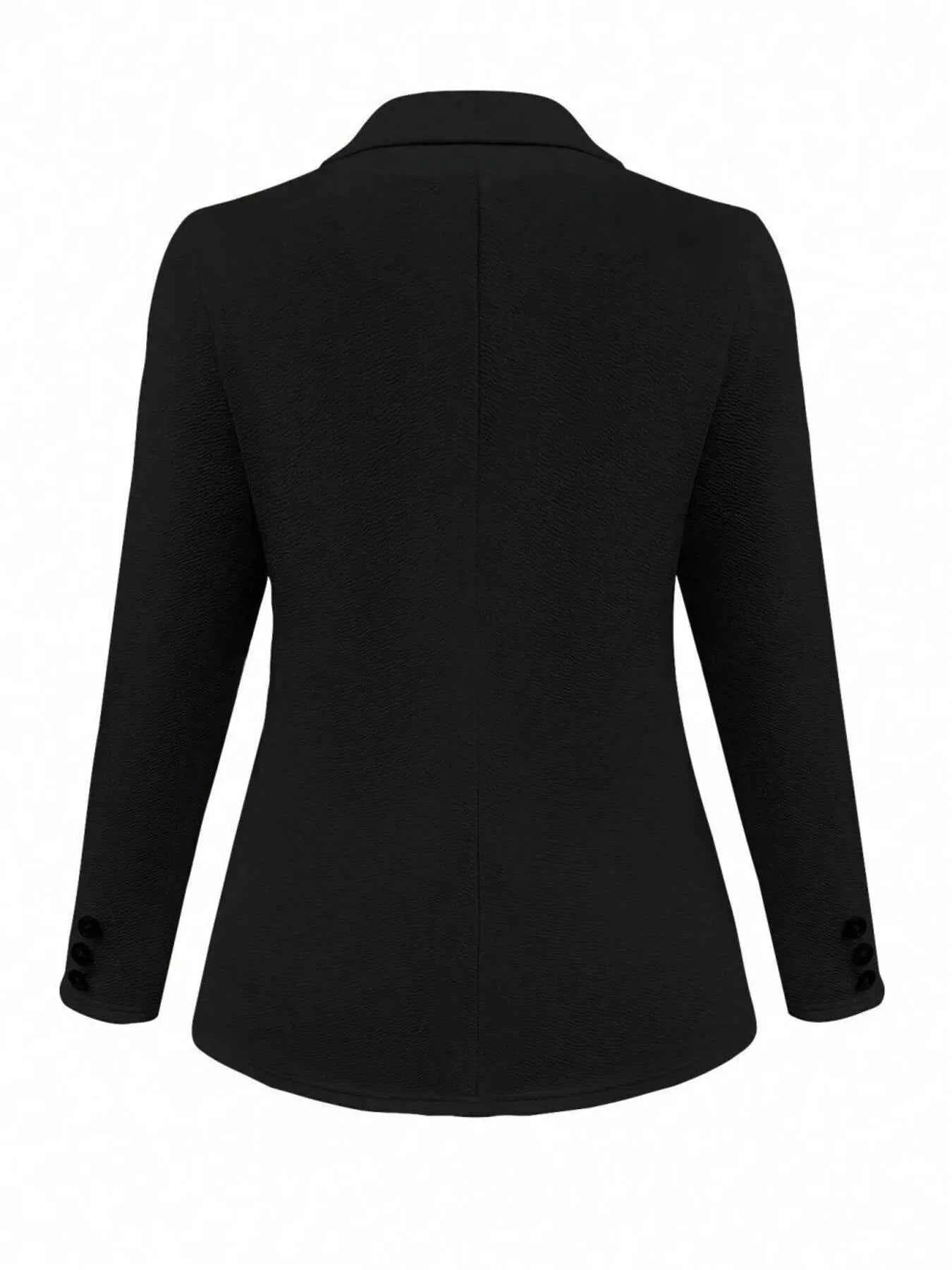 Lapel Collar Open Front Blazer 81104cf013f94c589f54179237e0ceca-Max-Origin