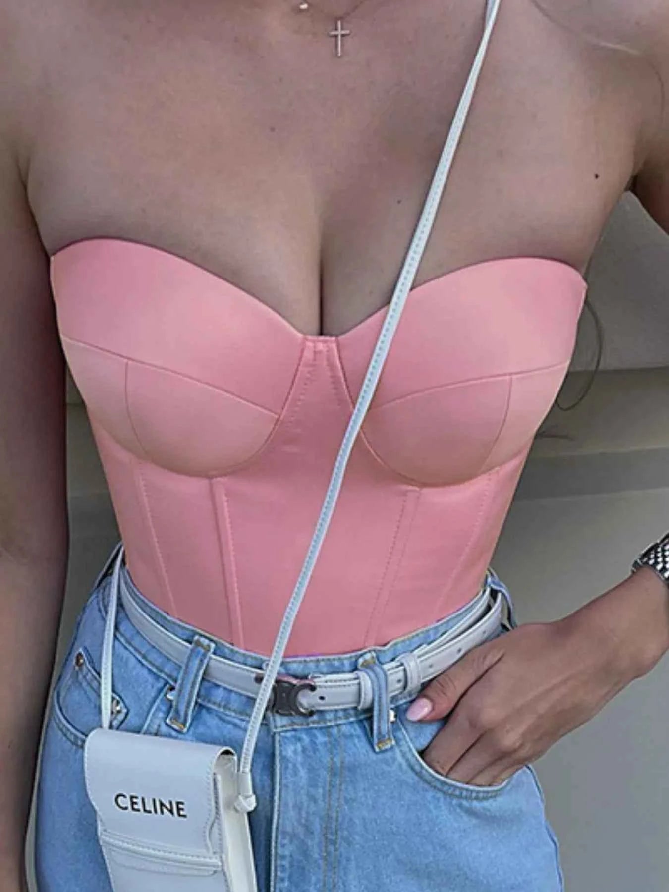 Sweetheart Neck Tube Top Pink 8115c8a3-bac4-4a51-974d-8ef21d848c1e-Max-Origin