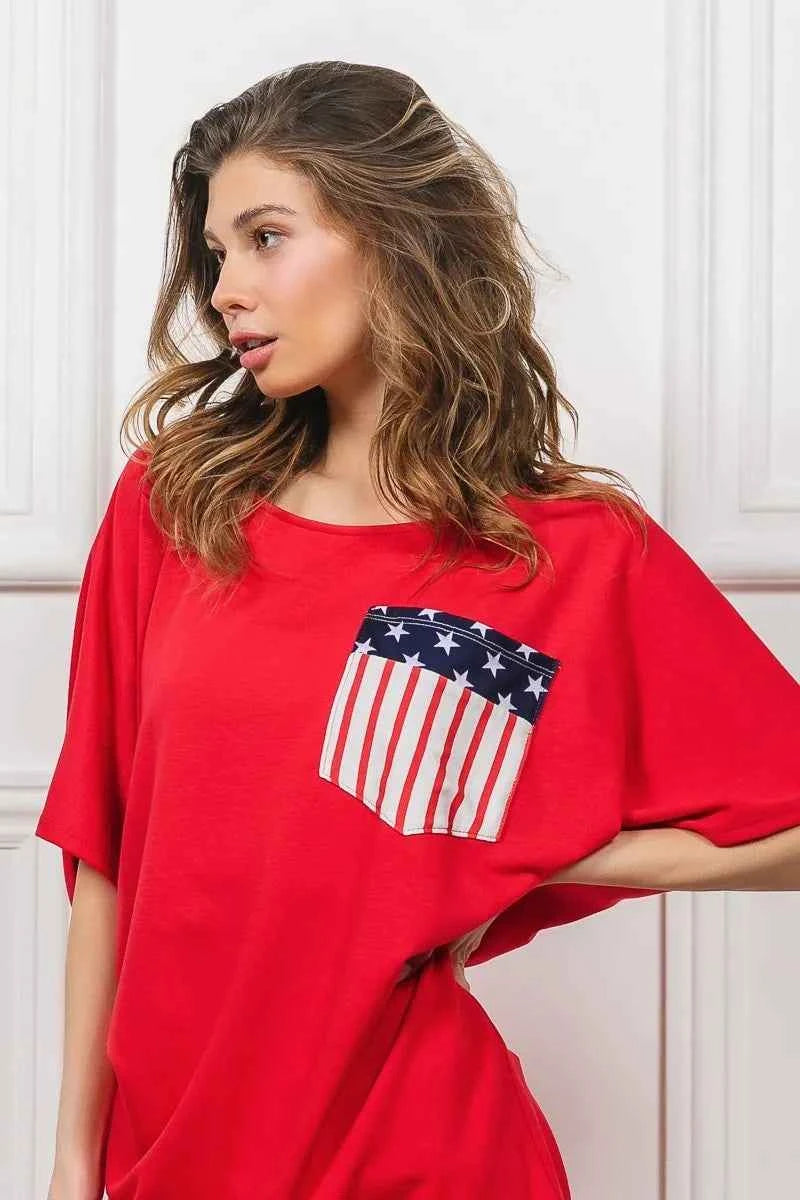 BiBi French Terry With Front Pocket Dolman Sleeves Top 81278c4a202643b5974cbf064f60a8d4-Max-Origin