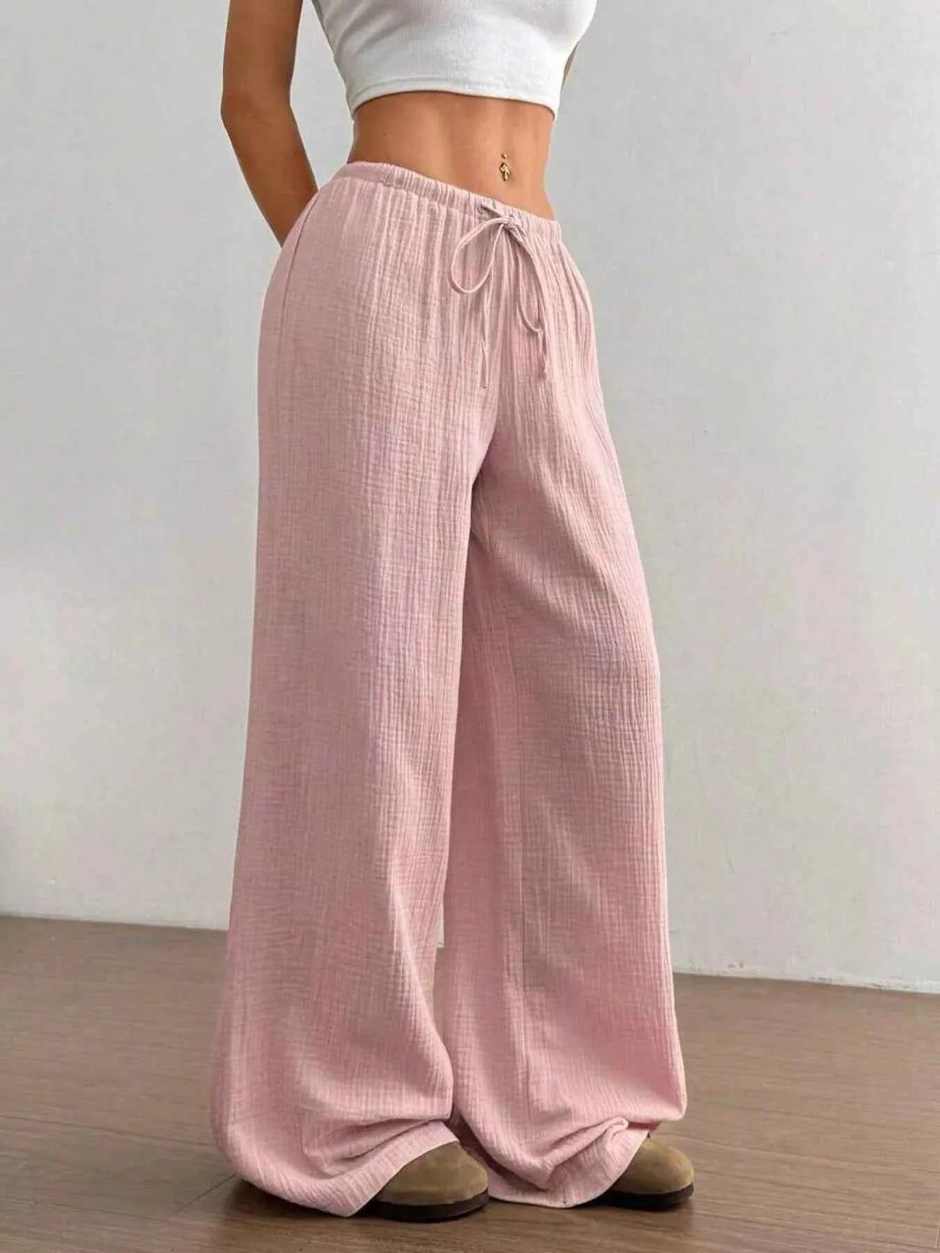 Full Size Drawstring Wide Leg Pants Plus Size 814db59187884c6789c3e3975de3535c-Max-Origin