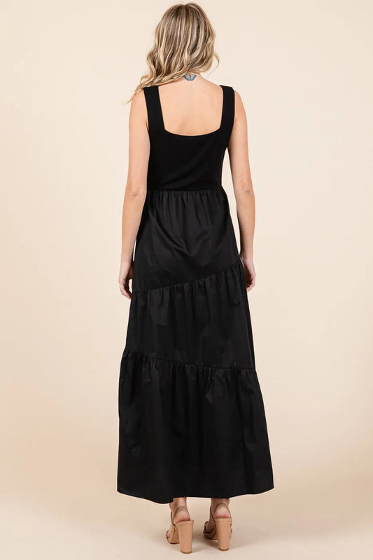 Mix Media Square Neck Maxi Dress 815c818662024ae6a7efa06f7678deaf-Max-Origin