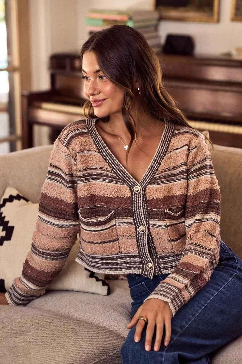 SO ME Textured Variegated Multi Color Cardigan 818801d09a7041b59ead4015ac776fcd-Max-Origin