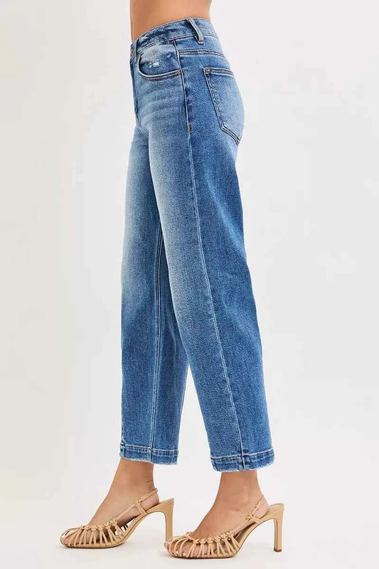 High Rise Crop Boyfriend Tapered Jeans 81a35b9885c6442fb7eb2be39300f120-Max-Origin