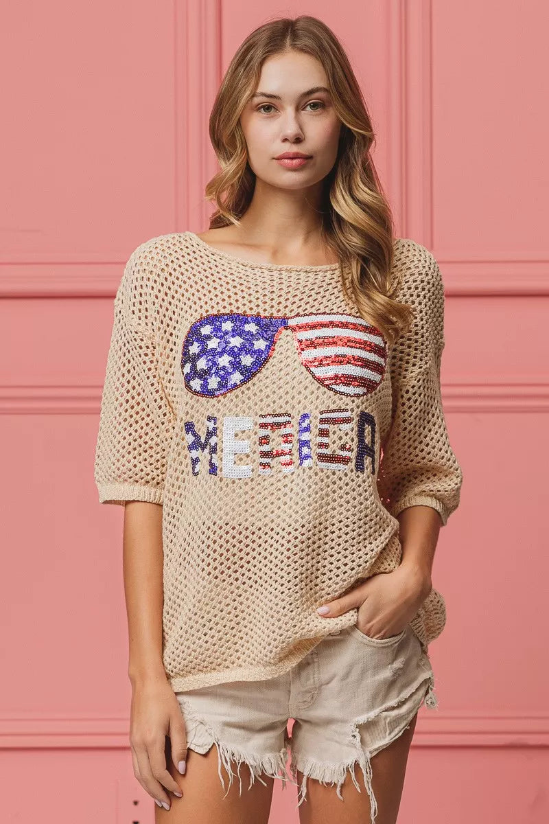 BiBi Sequin American Flag Sunglasses Knit Cover Up 81a655c3-3406-4e0d-bf7d-2a35c5c1aea3-Max-Origin