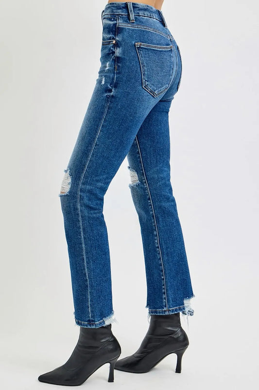 Full Size High Rise Distressed Crop Straight Jeans 81a7301f-9e51-4b58-823f-c638083dad71-Max