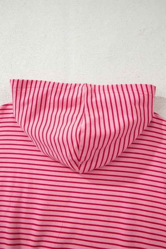 Stripe Thumbhole Drop Shoulder Sleeve Hoodie 81acd9a6-e13e-4c7b-804c-2ae1b09342ca