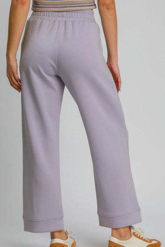 Umgee Drawstring Elastic Waist Wide Leg Pants 81b9b3f0-9b30-4aed-abce-8227912385ee-Max