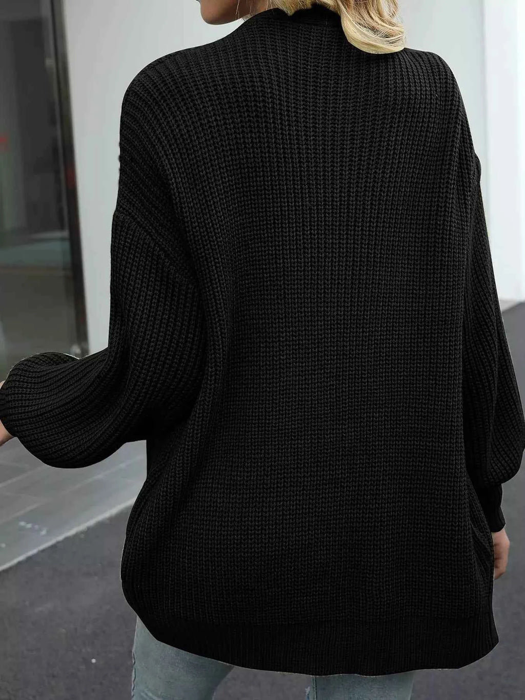 Oversized Chunky Knit Open Front Cardigan 81c1fe81bfa0450e9b1383d4f241cdcf-Max-Origin