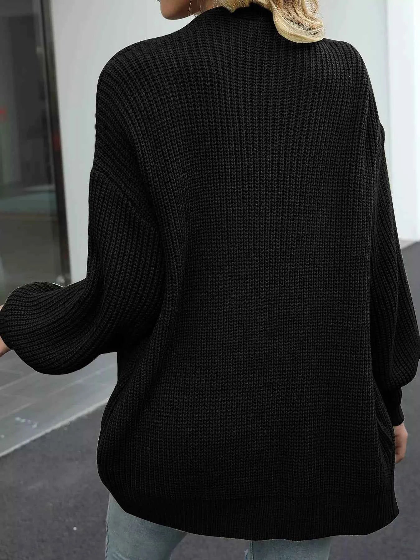 Oversized Chunky Knit Open Front Cardigan 81c1fe81bfa0450e9b1383d4f241cdcf-Max-Origin