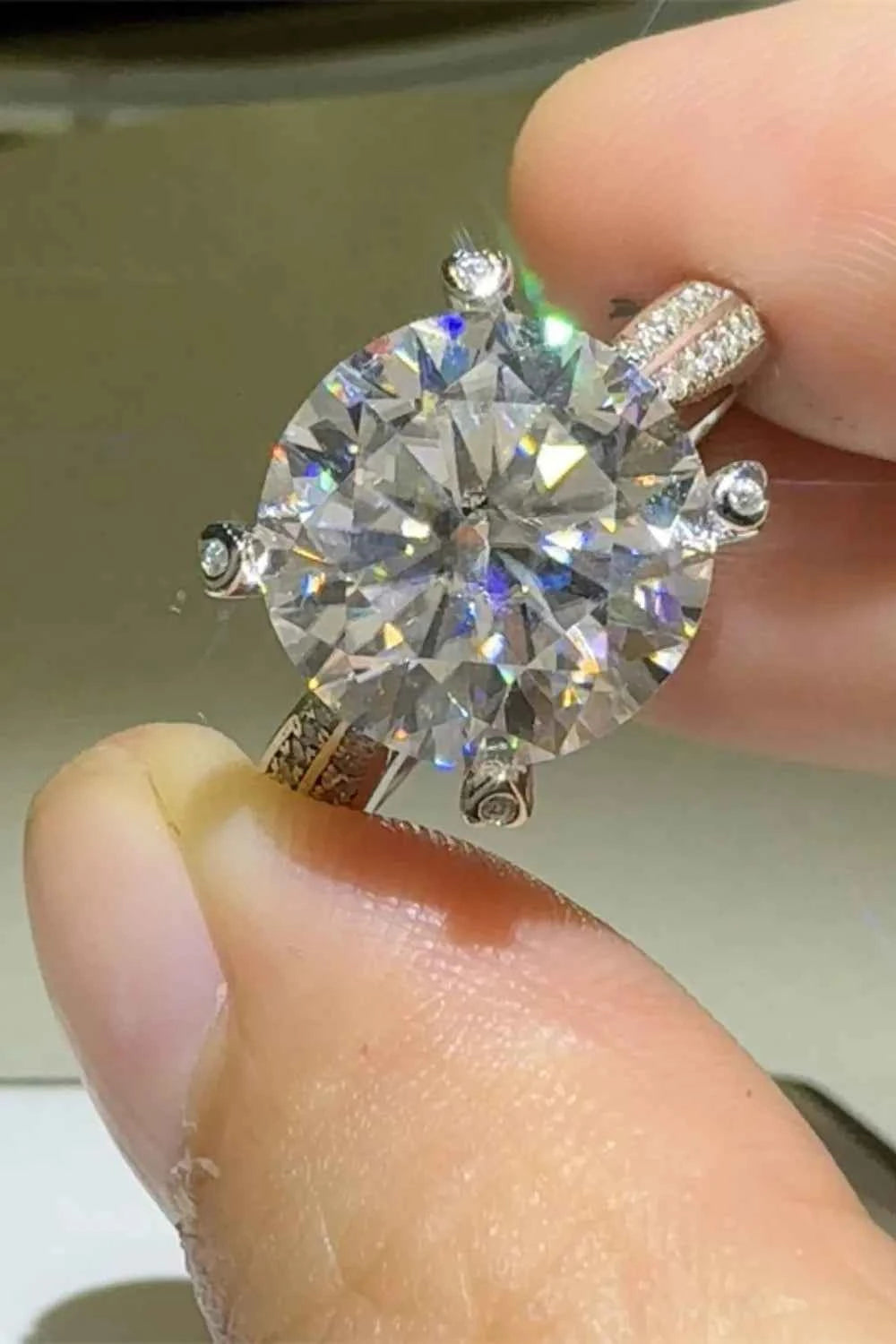 5 Carat Moissanite 925 Sterling Silver Ring 81f909bf-efed-4aa0-b199-21365f319e0e-Max