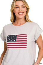 Zenana US Flag Round Neck Short Sleeve T-Shirt 82055b087c3e400fbf9c651bc55d71d3-Max-Origin