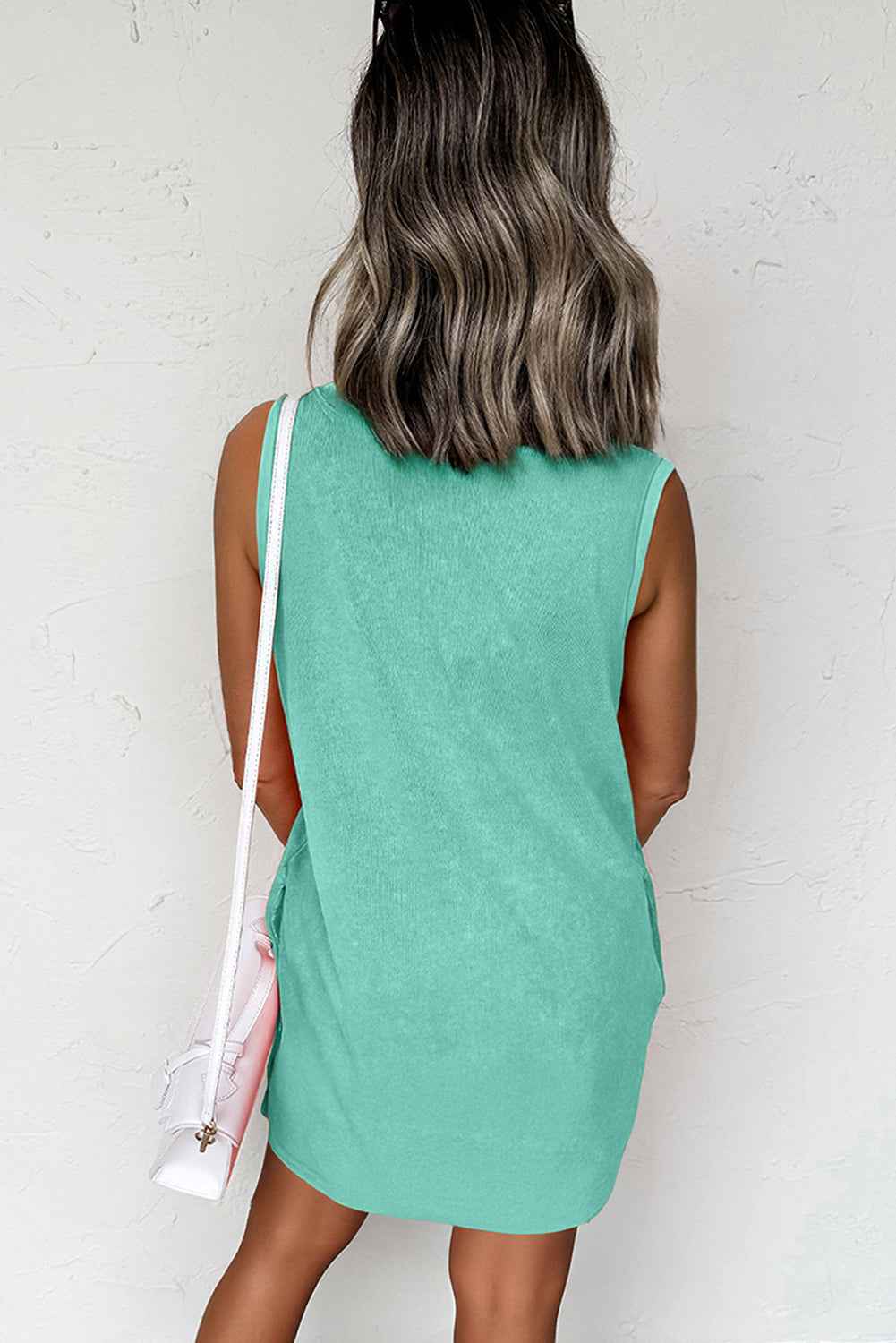 Beau Blue Mineral Wash Pocket Tank Mini Dress 820ef01136a2d50b