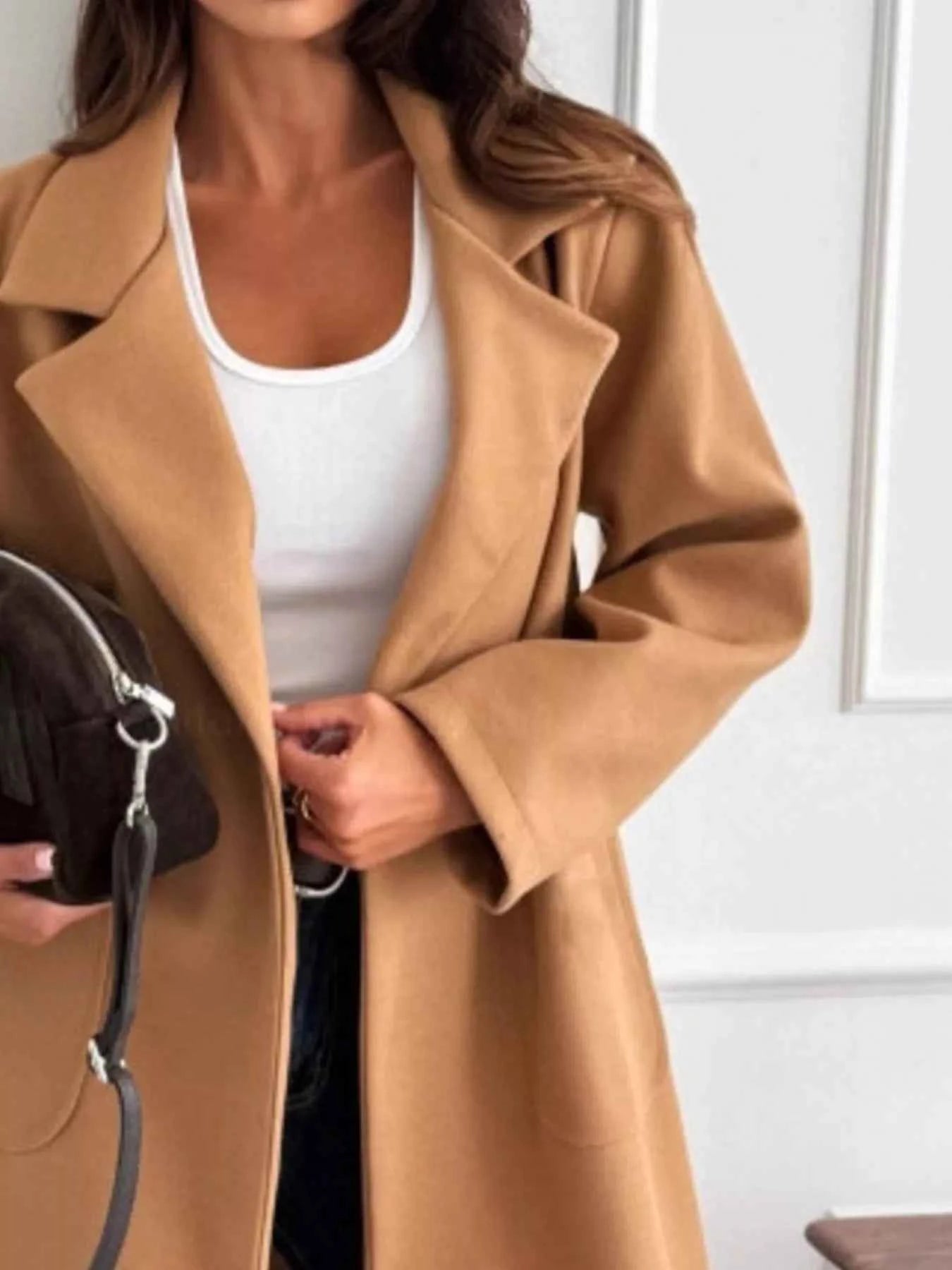 Long-Sleeve Single-Breasted Trench Coat 822396d8-840b-4b33-ae03-10d318a7eb10-Max-Origin
