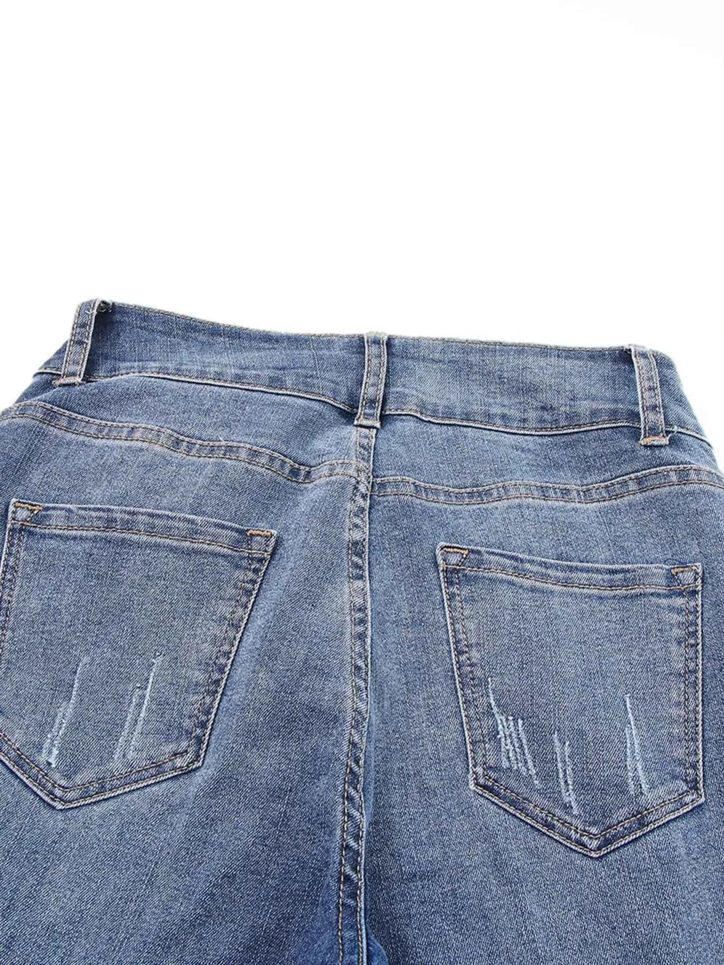 High Waist Distressed Straight Leg Jeans 823d6c283caa4342b73d3cfe19145add-Max-Origin