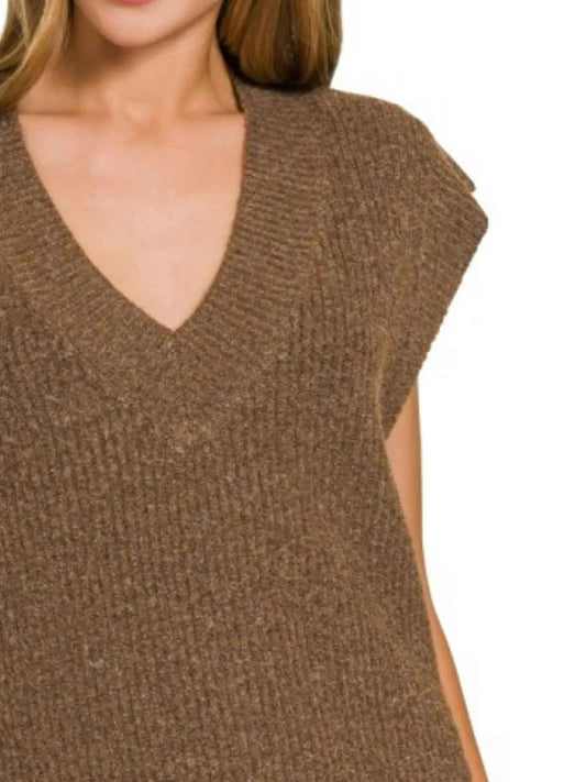Zenana Oversized Sweater Vest with Side Slit 82449ec0-5ba6-4208-9a1d-b3eae7d43bfa-Max-Origin