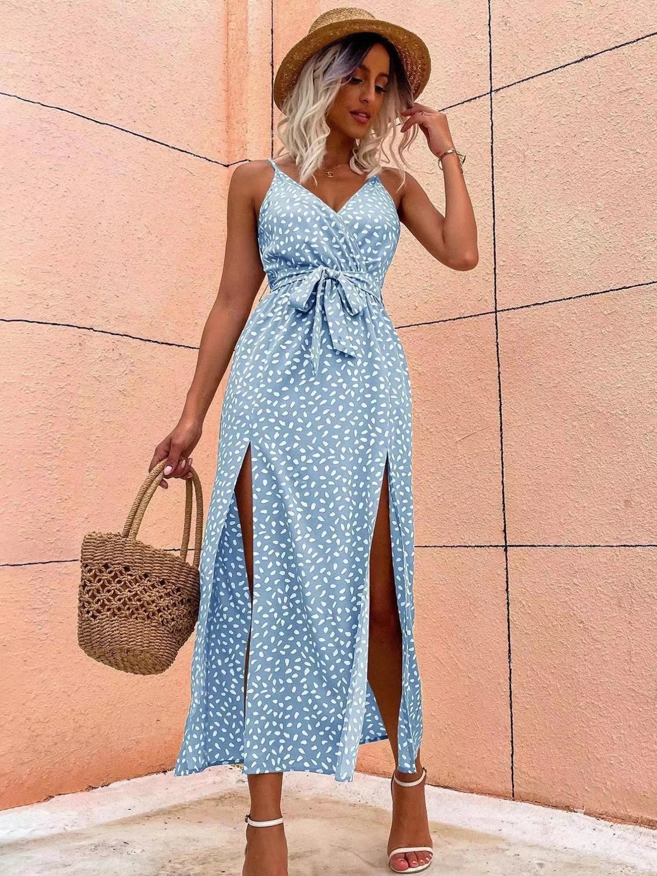 Slit Printed Surplice Midi Dress 824d591e-734d-4ae3-9f03-a9e25124689b-Max-Origin