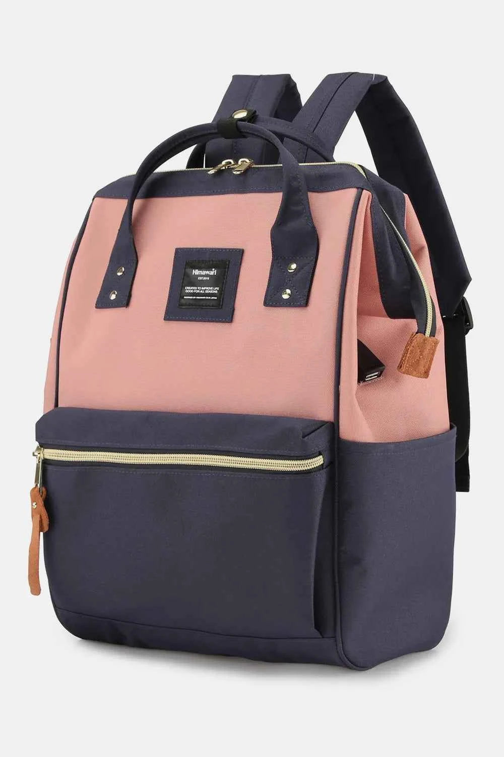 Himawari Waterproof Canvas Backpack Bag with Side Pockets 825d5a54-657e-4169-9ec5-682455897dff-Max