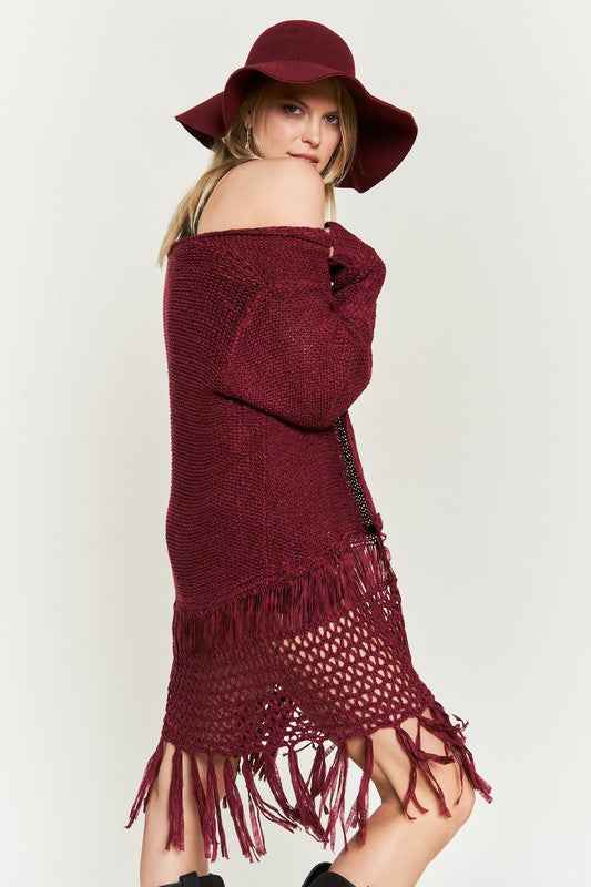 FRINGE KNIT CARDIGAN KRT1001 8269754c-7a9d-46d6-a9d7-03c98b773bf0
