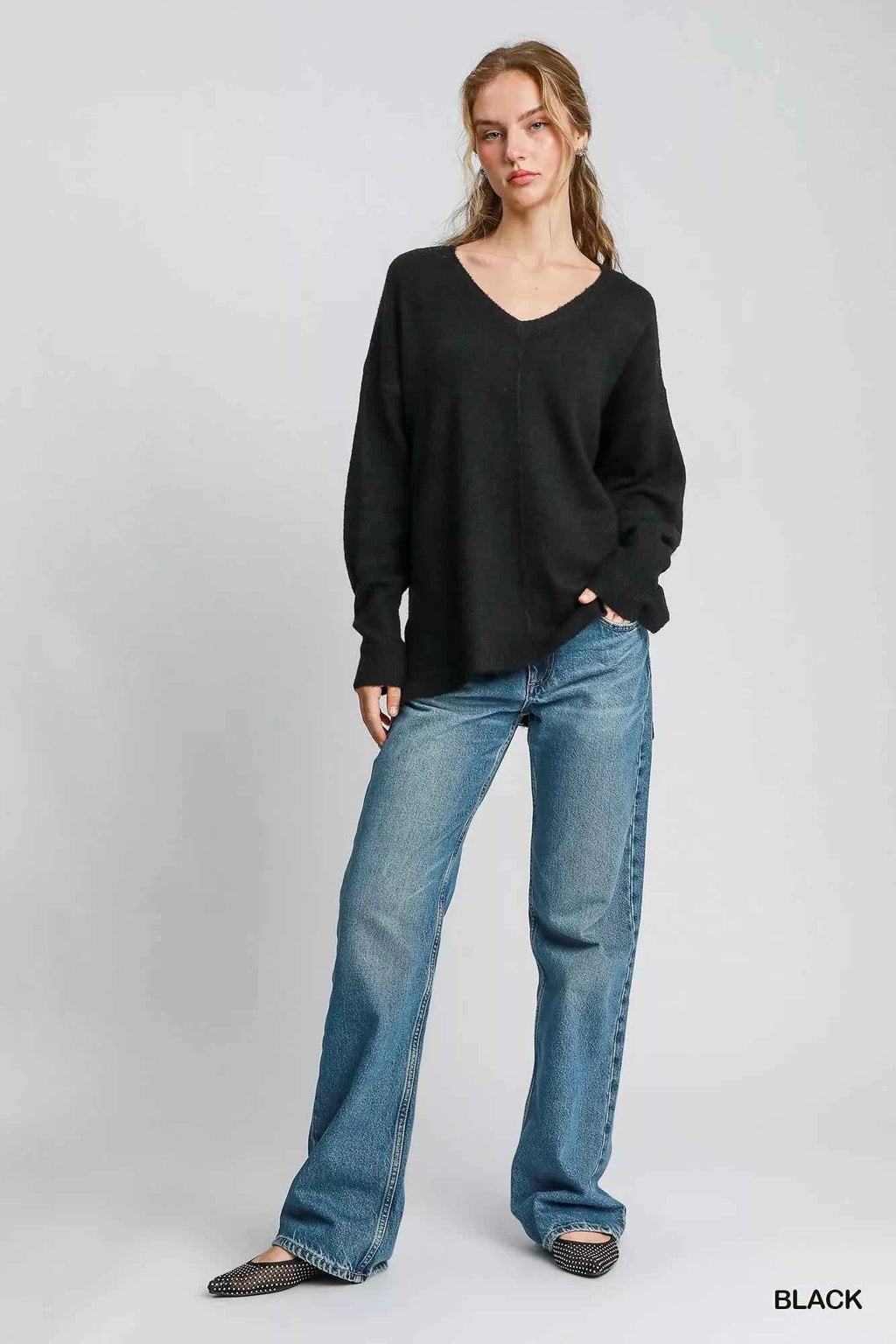 Umgee Wool Blended Pullover Sweater 826db3e5-7189-494f-a721-065bbd113f48-Max-Origin