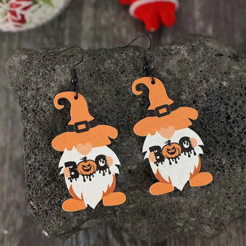 Wooden Dwarfs Pumpkin Dangle Earrings 826fb55d-46f1-4a4c-b05e-70bc534a4b59-Max