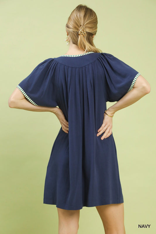 Linen Trim Tunic Dress 8281d653-531f-4ba8-8e95-78c223f64209-Max
