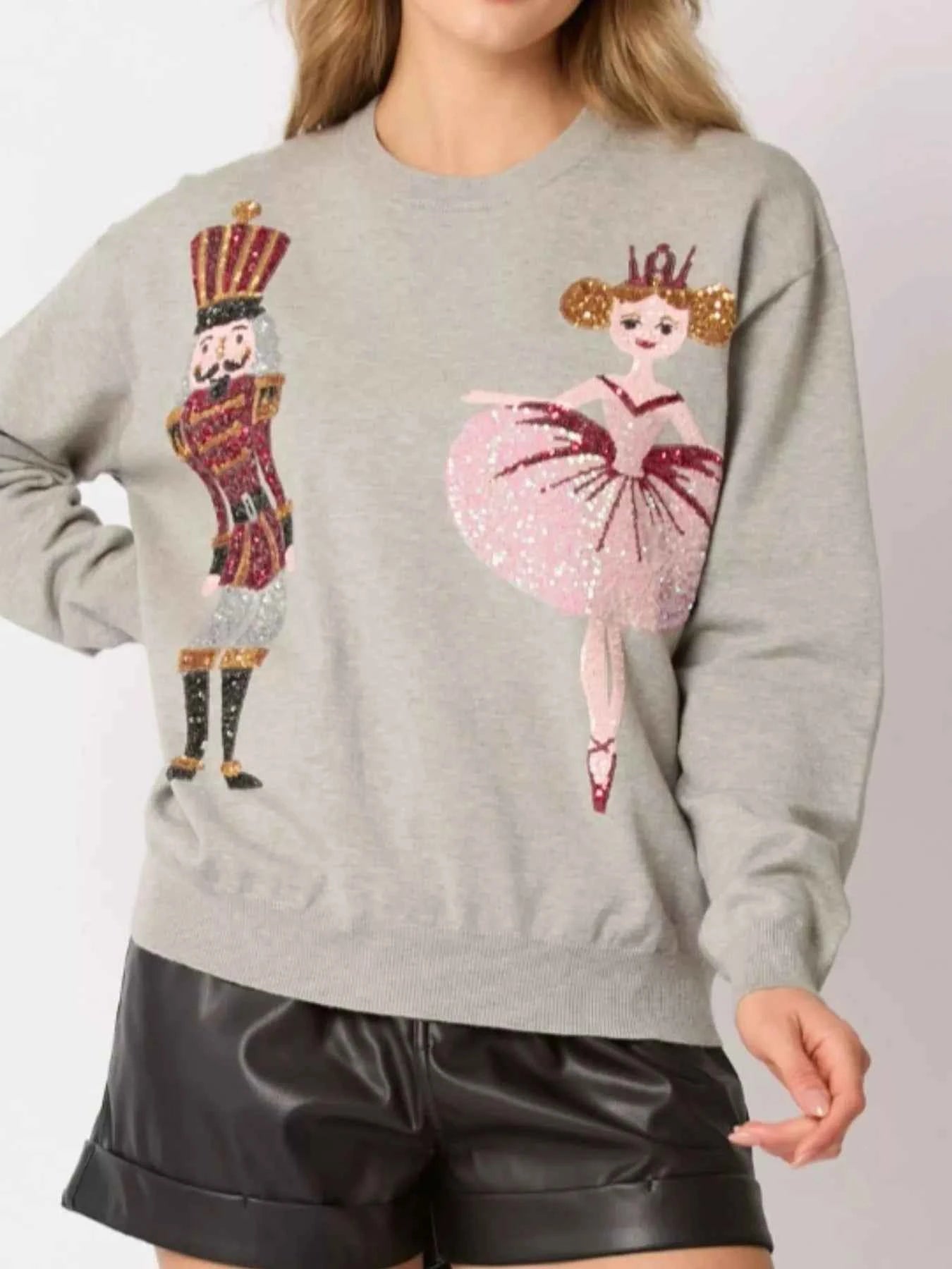 Sequined Nutcracker Long Sleeve Sweatshirt 829d42eb-6f0e-444a-a7c7-a7ae4d6ce975-Max-Origin