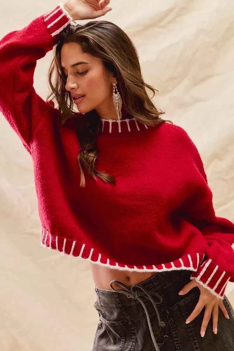 SO ME Loose Fit Christmas Holiday Sweater 82a49773beab4564a7865bb69c057204-Max-Origin