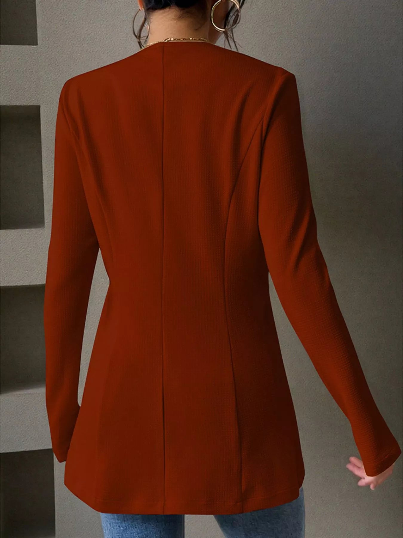 One Button Long Sleeve Blazer 82c53dfd-481a-4df6-b086-c0a580331b9b-Max-Origin