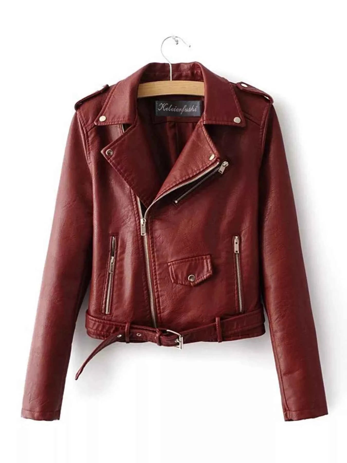 Full Size Zip Up Leather Motorcycle Biker Jacket Plus Size 82ecb9089392457d8e263e610b1df0c4-Max-Origin