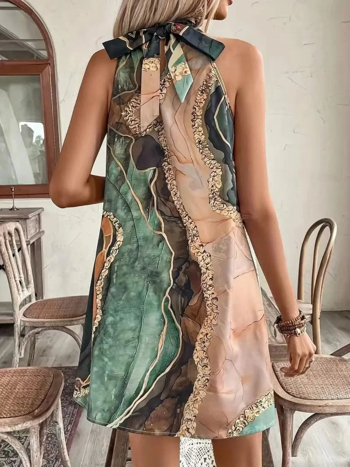 Tied Back Printed Sleeveless Dress 82ffa228-4a50-4d23-8124-86272f77e7d5-Max-Origin