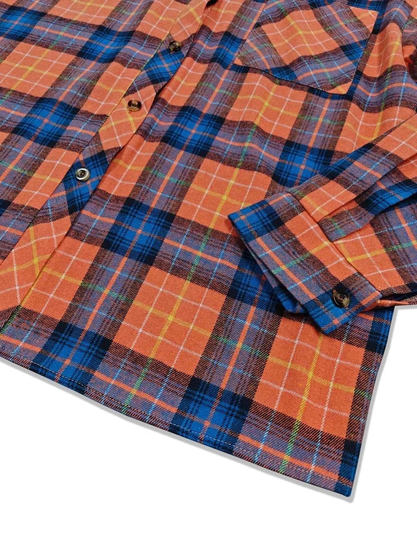 Plaid Button-Up Long Sleeve Shirt 8307985c-1e49-4727-a899-fab09eb16456-Max-Origin