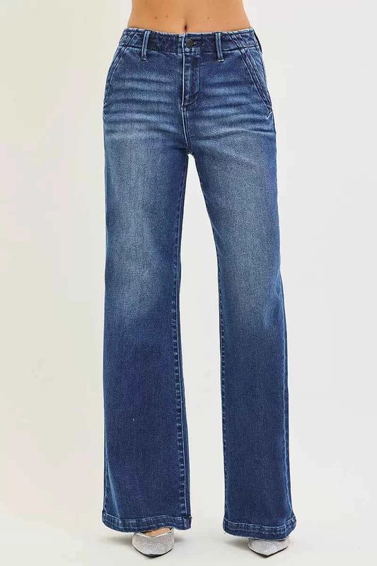 High Rise Wide Leg Slanted Pocket Jeans 831946a1ed414cb8b9d27afd095b2e1d-Max-Origin