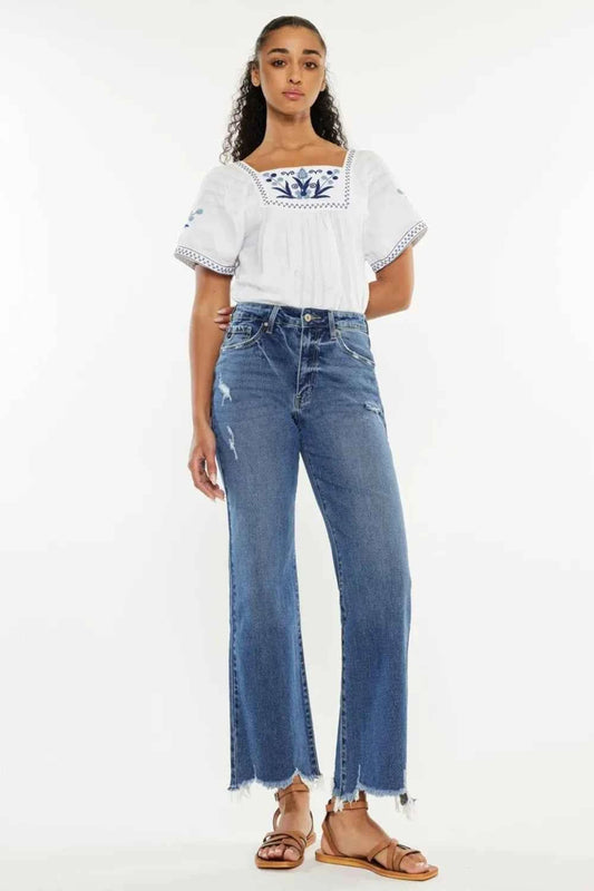 Kancan Full Size High Rise Slim Wide Leg Jeans Medium 8320011a-5718-41e5-a062-1c490f94c406-Max