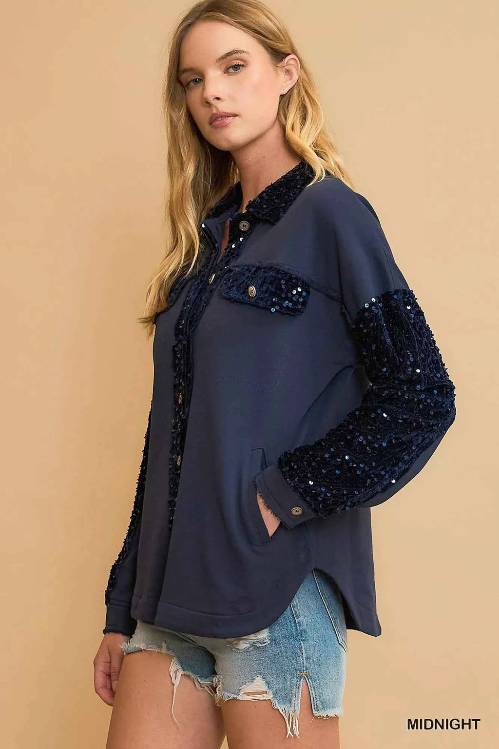 Umgee Sequined French Terry Jacket 83259262-cfcb-4e62-b2f4-01af6297e730-Max-Origin