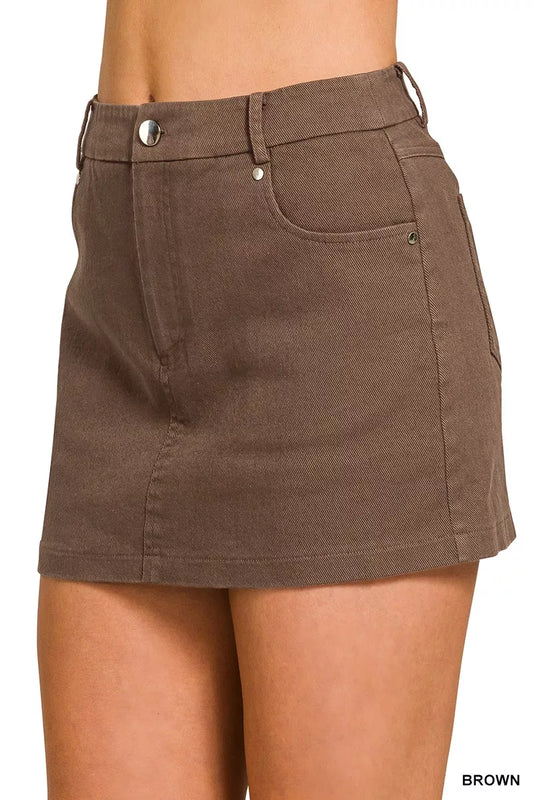 Cotton Twill Lined Mini Skirts 832a7b42-5da7-4455-b96b-086b01849691-Max-Origin