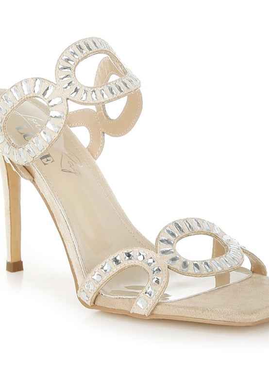 Romashka Cut Out Detail Stiletto Heel Sandals 834308af-dbaf-4277-af52-306ca82bb2b7