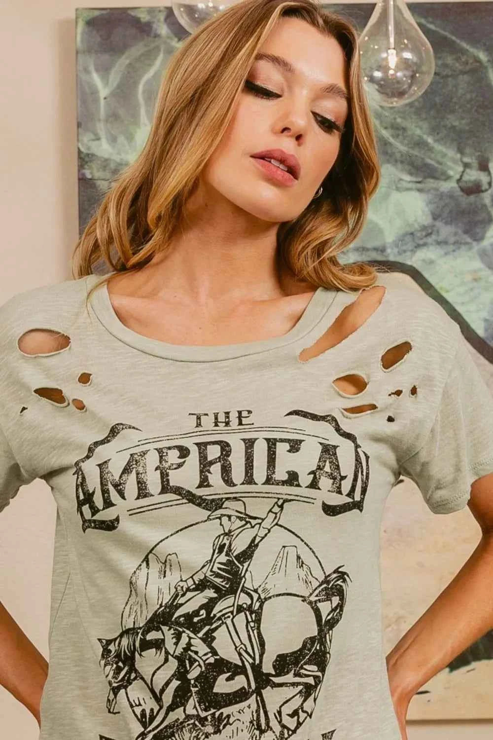 BiBi Cotton Slub Laser Top American Cow Boy Graphic SAGE 83571a35-9583-441f-9030-6a8cbe1fa442-Max-Origin