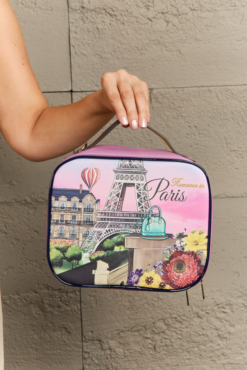 Nicole Lee USA Printed Handbag with Three Pouches 835820e3873d4261b3de59a0404386ca-Max