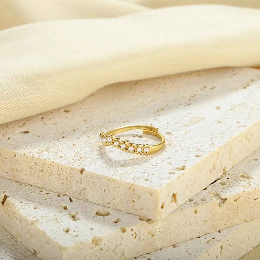 Pearl Embellished Adjustable Ring 836f0082-1096-4b56-bac6-d20ec9010df4-Max-Origin