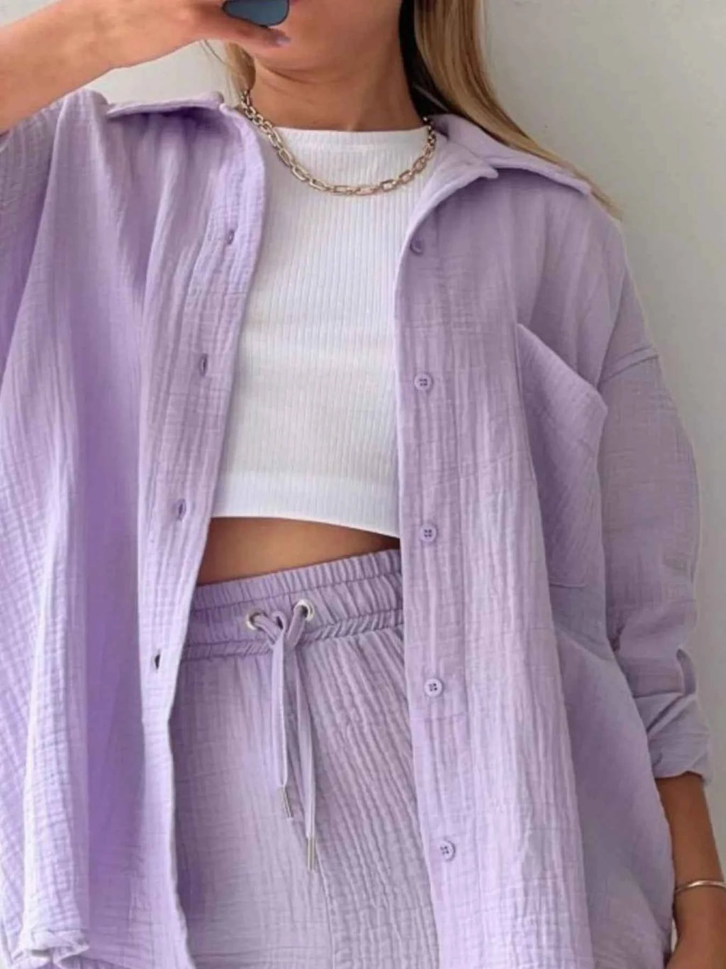 Button Up Shirt and Shorts Set 8377b7b0-fd70-4d5f-ab30-1acd2eff44f8-Max-Origin