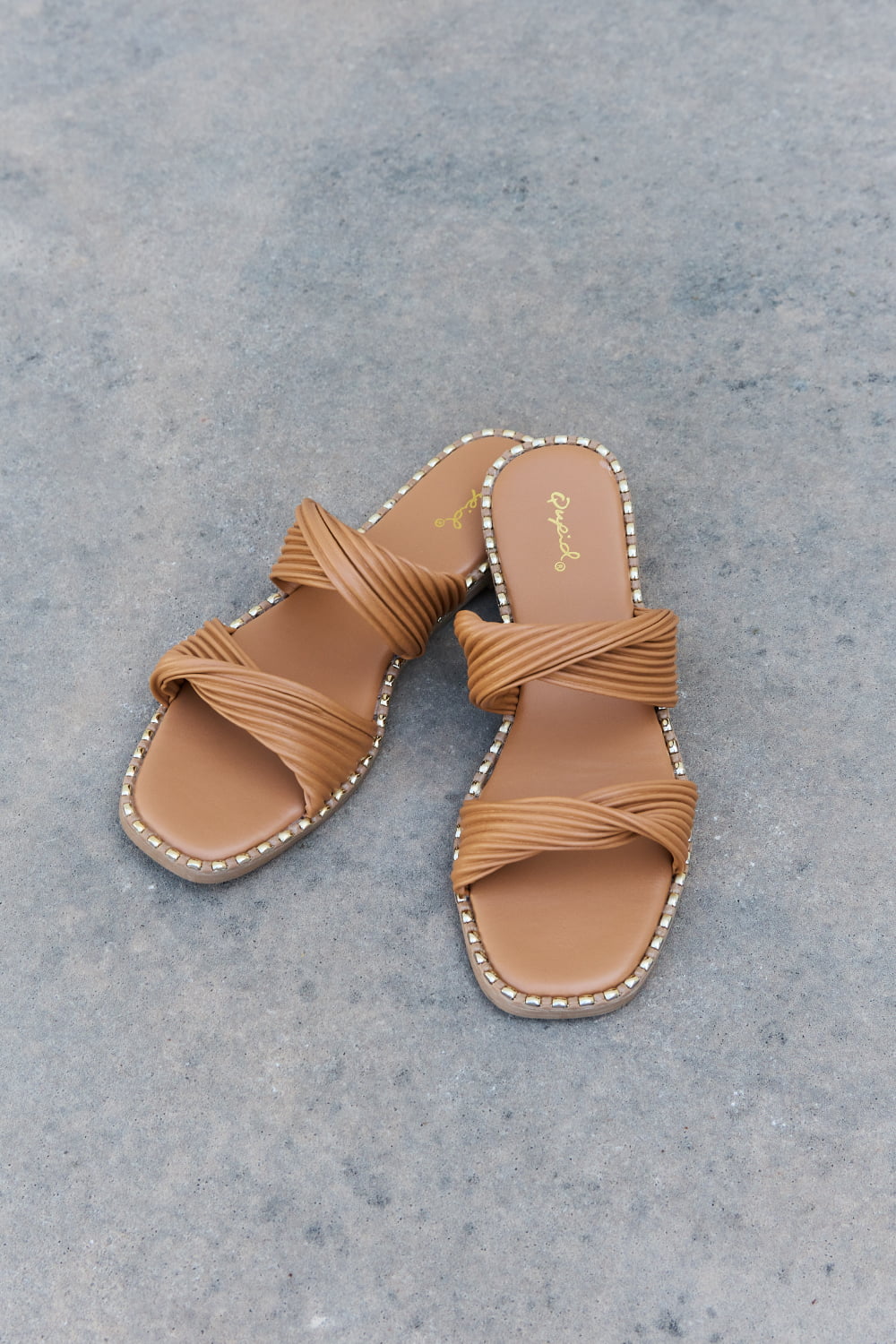 Qupid Summertime Fine Double Strap Twist Sandals 8382e21d33a6436692d942a0b4a969aa-Max