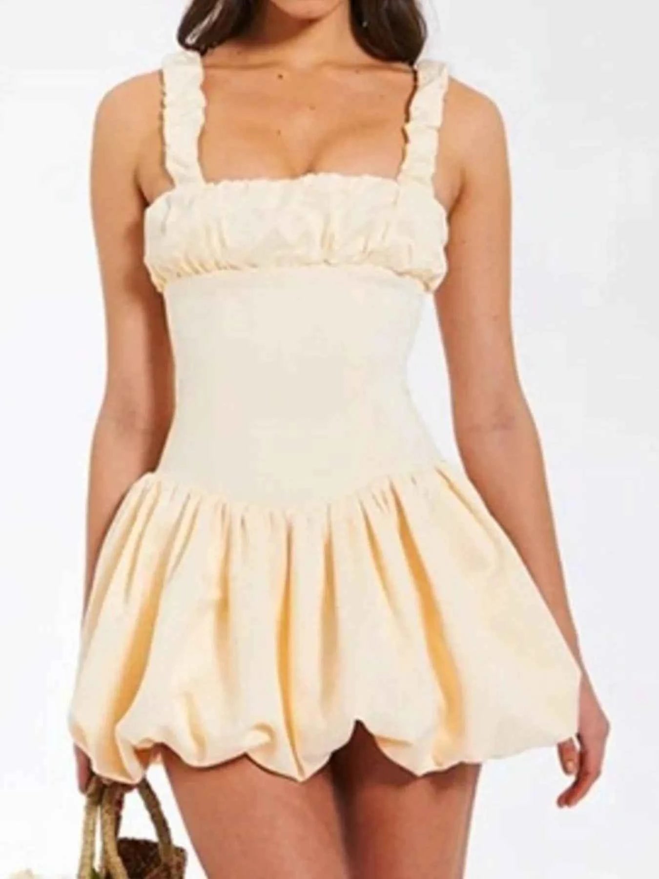 Bubble Hem Mini Dress 8395ba88-52bc-40d8-a37f-a15636d029db-Max-Origin